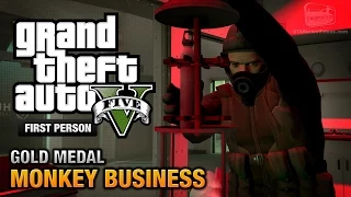 GTA 5 - Mission #54 - Monkey Business [First Person Gold Medal Guide - PS4]