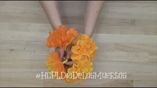 Paper Marigolds for Día de los Muertos