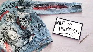 7 Cool Design Ideas for Hand-Painted Clothes / If you don't know what to paint....