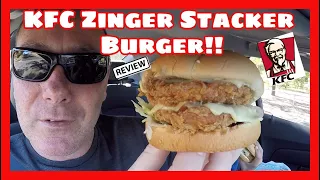 KFC Zinger Stacker Burger!!