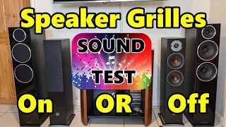 Speaker Grilles On or Off [With Side By Side Sound  Comparison]