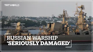 Russia's Moskva missile cruiser damaged after ammo explosion on the ship