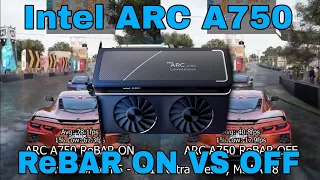 ARC A750 ReBAR ON vs OFF (Benchmark in 8 Games) 2023