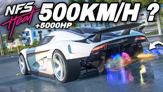 +5000 HP KOENIGSEGG REGERA | NFS: HEAT - O CARRO MAIS RAPIDO! *MOD*