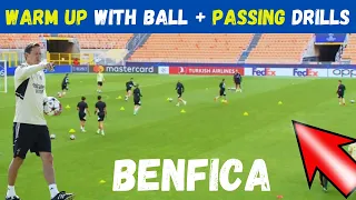 Warm Up With Ball + Passing Drills / Benfica