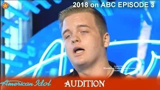 Caleb Lee Hutchinson great Voice "If It Haven't Been For Love" Audition American Idol 2018 Episode 3