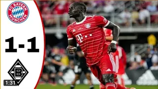 Bayern Munich vs Borussia M'Gladbach   (1-1), Sadio Mane Goal Disallowed and   Extended Highlights..