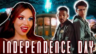 ACTRESS REACTS TO INDEPENDENCE DAY (1996) MOVIE REACTION AND COMMENTARY