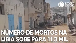 Número de mortos com tragédia na Líbia sobe para 11,3 mil