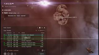 Eve Online - Alpha Venture goes ninja ore mining in wormhole (wh-space)