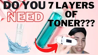 TESTING the VIRAL 7 layer toner method | Skincare trend test