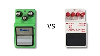 1983 Ibanez TS9 vs Boss Angry Driver JB2