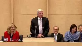 Rede von Bundesratspräsident Volker Bouffier zum Abschluss seiner Präsidentschaft