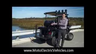 Lifted Street Legal Golf Cart 4 Passenger | From Moto Electric Vehicles