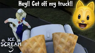 I GOT ON TOP OF ROD'S TRUCK!! | Ice Scream 3 Glitches