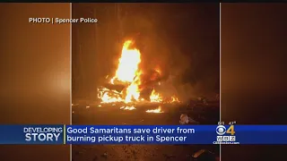 Good Samaritans Help Man From Burning Truck After Fatal Spencer Crash