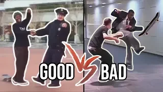 SKATERS VS GOOD & BAD SECURITY.