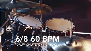 60 BPM Drum Only Backing Track In 6/8