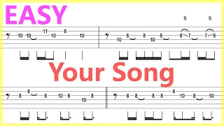 Elton John - Your Song Guitar Solo Tab+BackingTrack