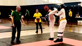 Open Light Kick Sparring Stage 1 at ISKA Queensland State Titles 2022