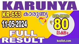 KERALA LOTTERY RESULT|FULL RESULT|karunya bhagyakuri kr653|Kerala Lottery Result Today|todaylive