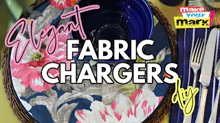 Elegant Fabric Chargers DIY