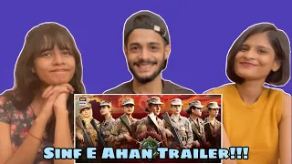 Sinf e Ahan - 𝗧𝗿𝗮𝗶𝗹𝗲𝗿 | ISPR | WhatTheFam Reactions!!!