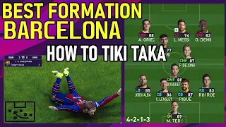 PES2021 Best Formation | Barcelona | HOW TO TIKI TAKA