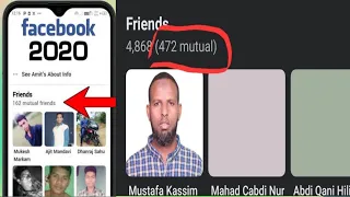 sidee loo qariyaa mutual friends facebook how to hide mutual friends of FB