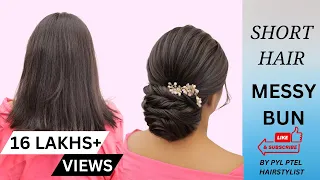 SHORT HAIR TREDITIONAL HAIRSTYLE BY PYLPTEL HAIRSTYLIS #hairstyletutorial #hairstyles #hairtutorial