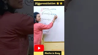 Differentiation | Chain Rule of Differentiation #derivatives #shorts #shortvideo #short #class12