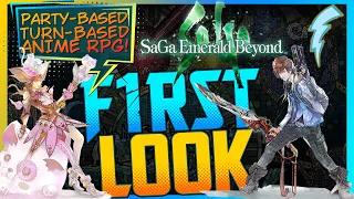 Party-based Turn-Based Anime Fantasy+Sci-Fi RPG『First Look』 SaGa Emerald Beyond