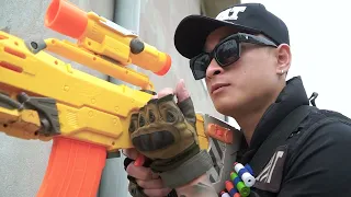 LTT Films : Couple Apprentice Warrior S.E.A.L X Nerf Guns FIGHT Crime Group Tiger Mask