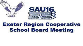 Exeter Region Cooperative School Board - August 25th, 2020