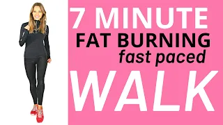 WALKING AT HOME- INDOOR WALKING - 7 Minute Fat Burning Pace to Lose Weight - Lucy Wyndham-Read