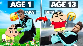 Franklin Became Shinchan's Father In GTA 5 | Emotional Video