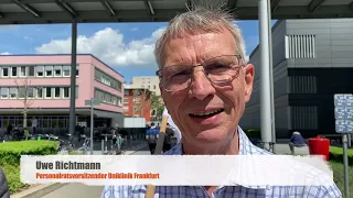 Uniklinik Frankfurt: Übergabe Petition für Entlastung