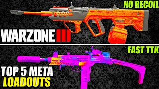 WARZONE TOP 5 META LOADOUTS AFTER UPDATE! (Warzone Best Class Setups)