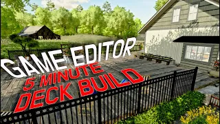 FS22 Build A Deck (4K) | How To - Game Editor Tutorial - #farmingsimulator22