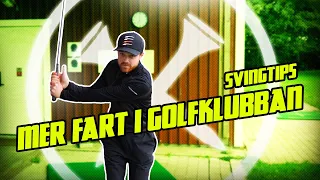 Hur kan du enkelt få mer fart i golfklubban? | Svingtips #1 | Grabbarna Gölf