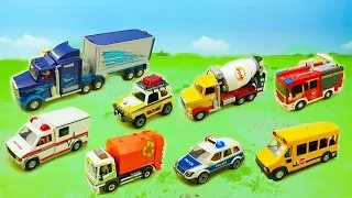 Fire truck Police Tractor Ambulance for children