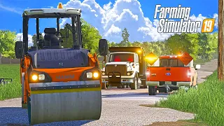 BUILDING A GRAVEL ROAD FOR THE STATE | FS19 (Construction Company)