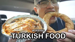 First time eating authentic TURKISH FOOD *MUKBANG