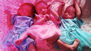 Very rare adorable identical triplets born in Alabama