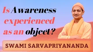 Is Awareness Experienced as an Object? | Swami Sarvapriyananda