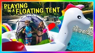 PLAYING IN A FLOATING TENT | We Are The Davises