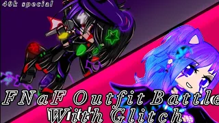 Outfit Battle! (Ft. @Glitch_The_Idiotic_Alien) (#glitchsfnafoutfitbattle) //Itz_Galaxy Luna// (FNF BATTLE!)