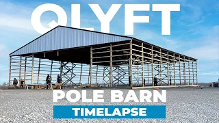 Pole Barn Build in 10 Minute Timelapse