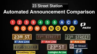 ᴴᴰ Rare NYC Subway Announcements - 23 Street Station Announcement Comparison (1993 to 2019)