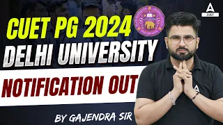 CUET PG 2024 Biggest Update | Delhi University Notification Out 😱 | DU PG Update
